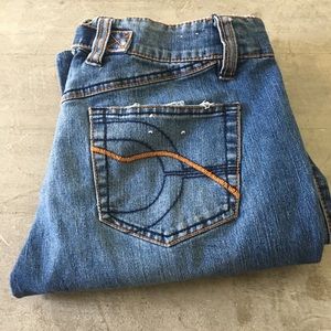 Eckored denim jeans